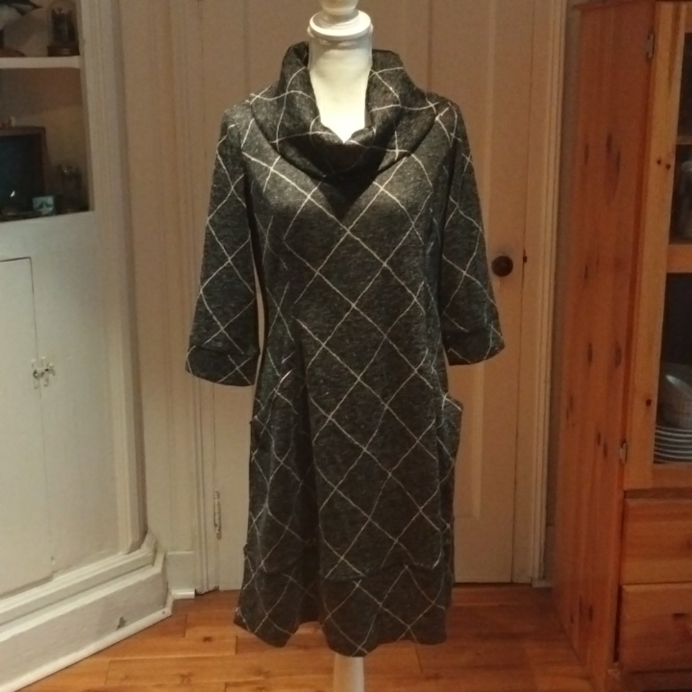 NEW Robbie Bee Cowl Neck A-Line Dress